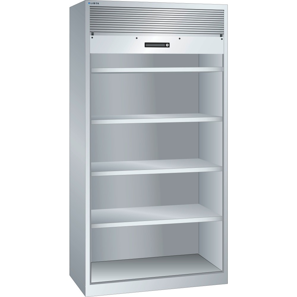 Immagine del prodotto: LISTA Armadio a serranda, (LxPxH) 1000x580x1950mm, 4 ripiani regolabili, grigio chiaro