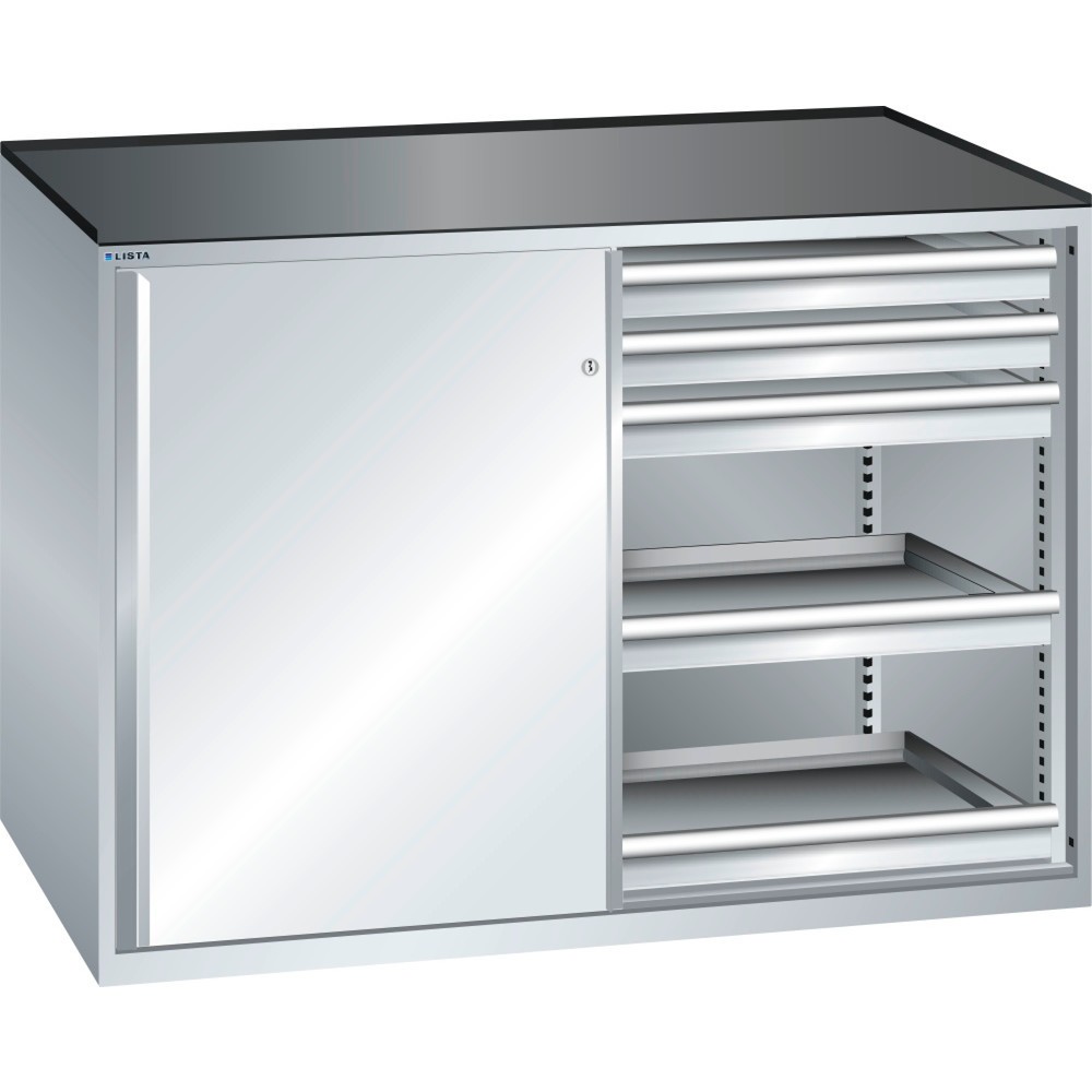 Immagine del prodotto: LISTA Armadio complementare 2x36x27E, (LxPxH) 1430x600x1020mm, 10 cassetti, portata 75kg, grigio chiaro