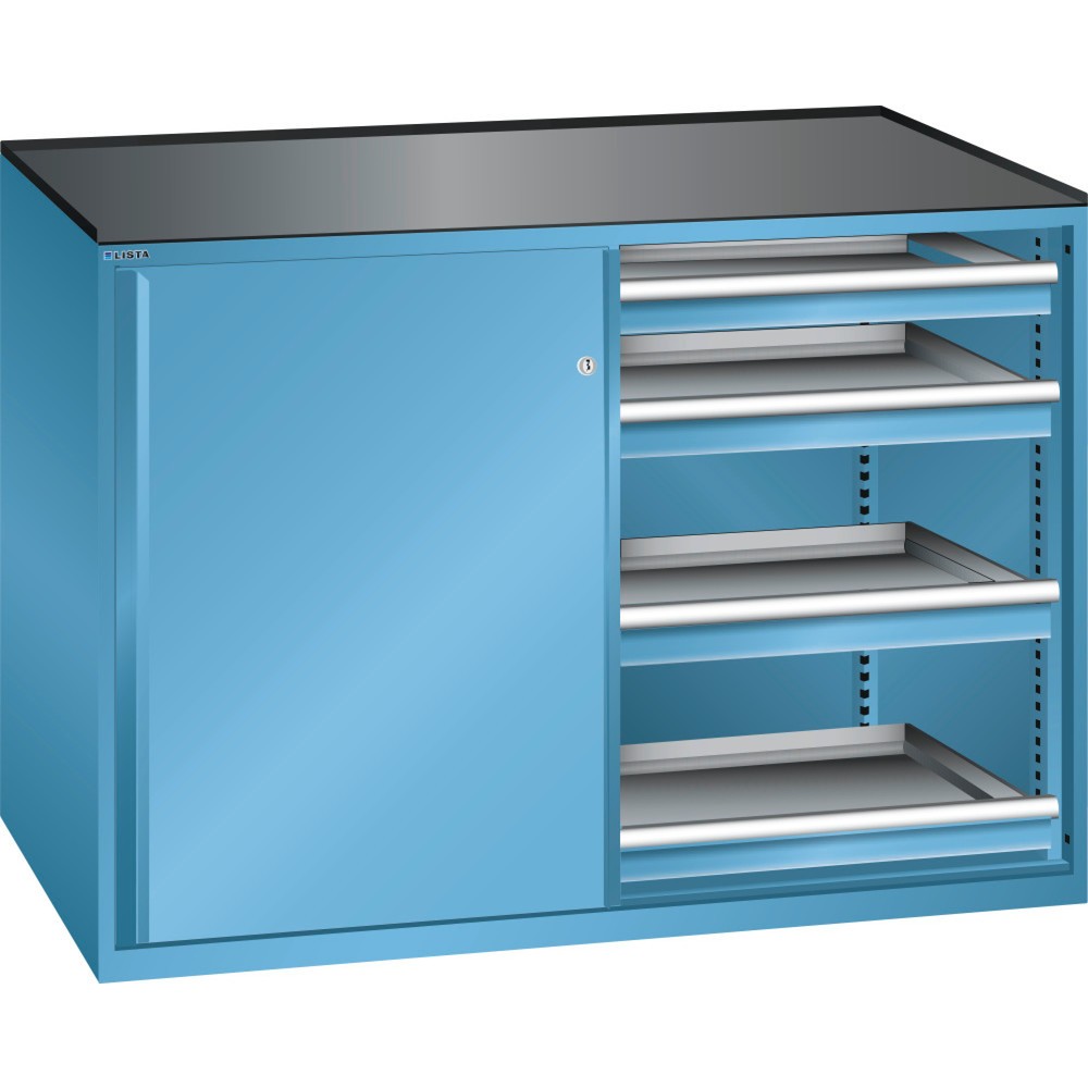 Immagine del prodotto: LISTA Armadio complementare 2x36x27E, (LxPxH) 1430x600x1020mm, 8 cassetti, portata 200kg, celeste