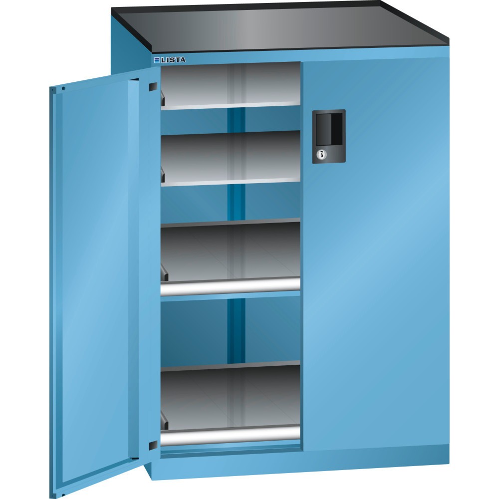 Immagine del prodotto: LISTA Armadio complementare 36x36E, (LxPxH) 717x753x1020mm, 2 vani estraibili, 2 ripiani regolabili, celeste, KEY Lock