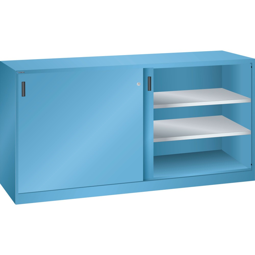 Immagine del prodotto: LISTA Armadio complementare con porte scorrevoli, (LxH) 2000x1000mm, 4 ripiani regolabili, profondità 580 mm, celeste