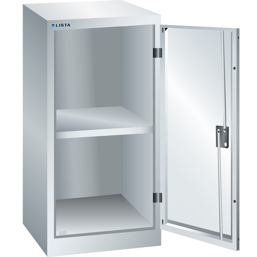 LISTA Armadio complementare, (LxPxH) 500x500x1000 mm, 1 ripiano regolabile, grigio chiaro, RFID Lock
