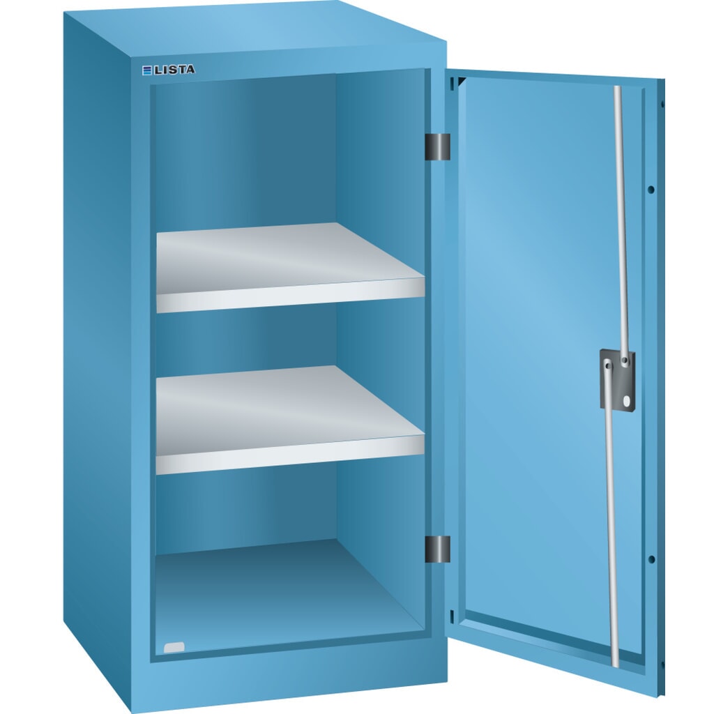 LISTA Armadio complementare, (LxPxH) 500x400x1000mm, 2 ripiani regolabili, celeste, KEY Lock Immagine del prodotto: LISTA Armadio complementare, (LxPxH) 500x400x1000mm, 2 ripiani regolabili, celeste, KEY Lock