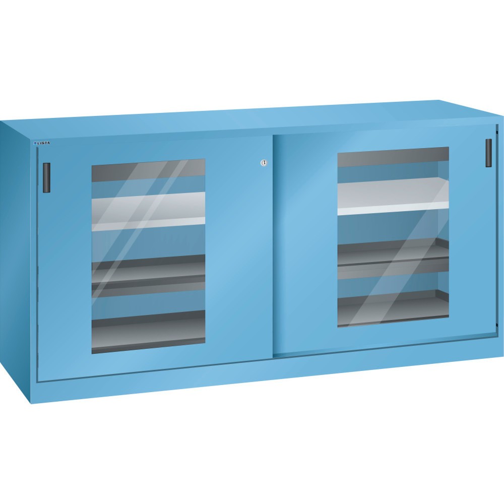 Immagine del prodotto: LISTA Armadio per attrezzi, (LxPxH) 2000x580x1000mm, 4 vani estraibili, 2 cassetti, celeste