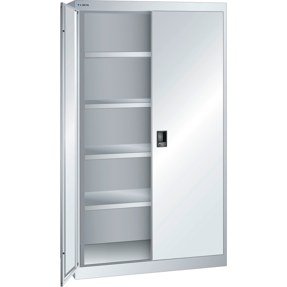 Immagine del prodotto: LISTA Armadio per carichi pesanti 54x27E, (LxPxH) 1100x641x1950mm, 4 ripiani regolabili, grigio chiaro, RFID Lock