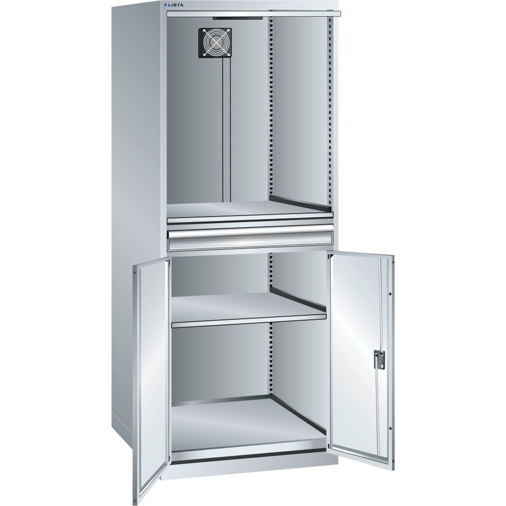 Immagine del prodotto: LISTA Armadio per computer 36x36E, (LxPxH) 717x725x1625mm, D / Schuko, grigio chiaro