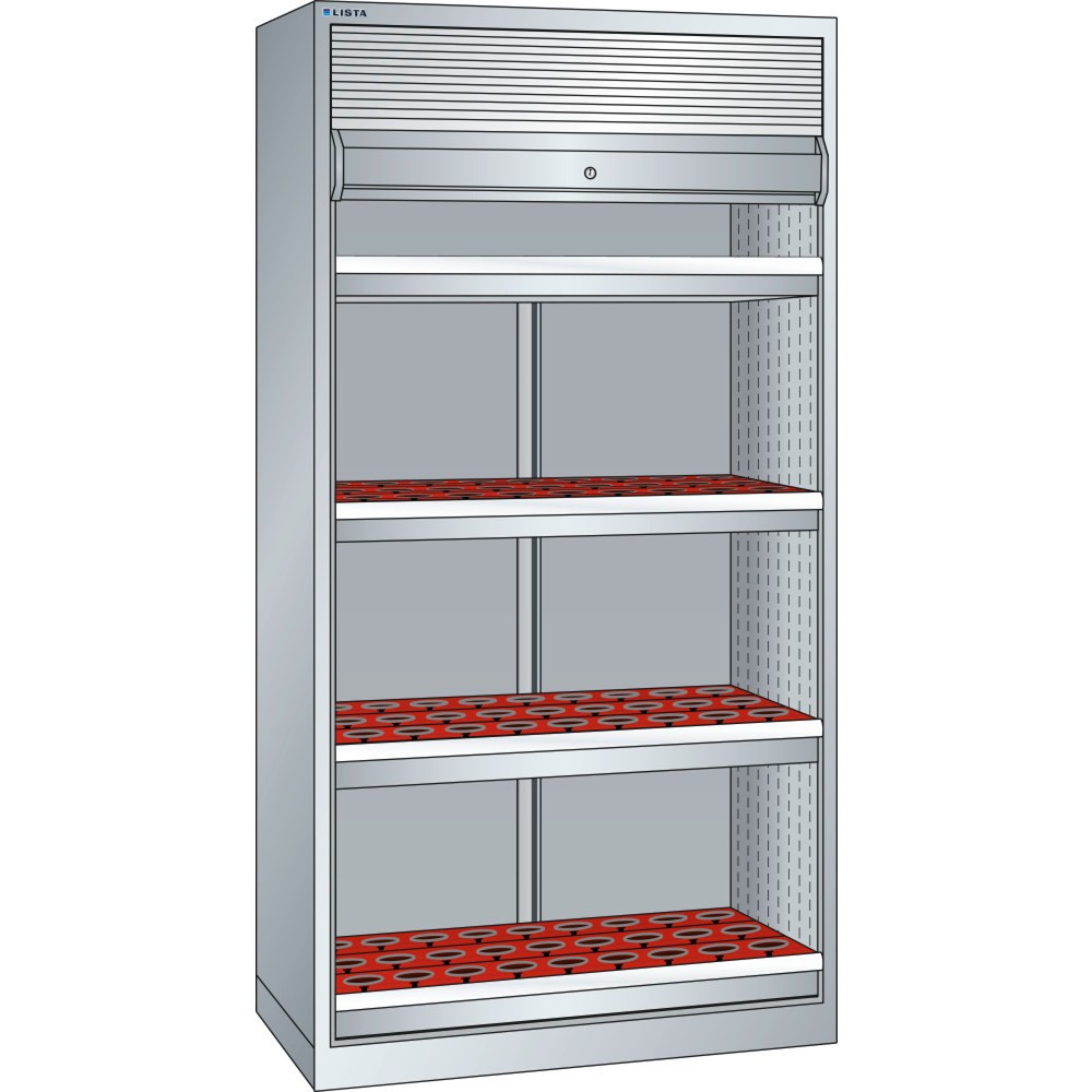 Immagine del prodotto: LISTA Armadio per utensili di precisione 54x27E, (LxPxH) 1038x691x1950mm, HSK 63 A+C+E/80 B+D+F, 108 supporti, grigio chiaro