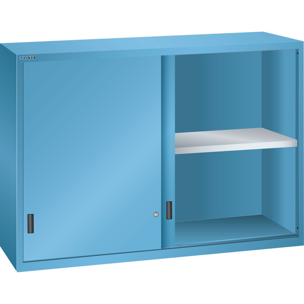 Immagine del prodotto: LISTA Armadio rialzato con porte scorrevoli 78x27E, (LxPxH) 1431x572x1000mm, celeste