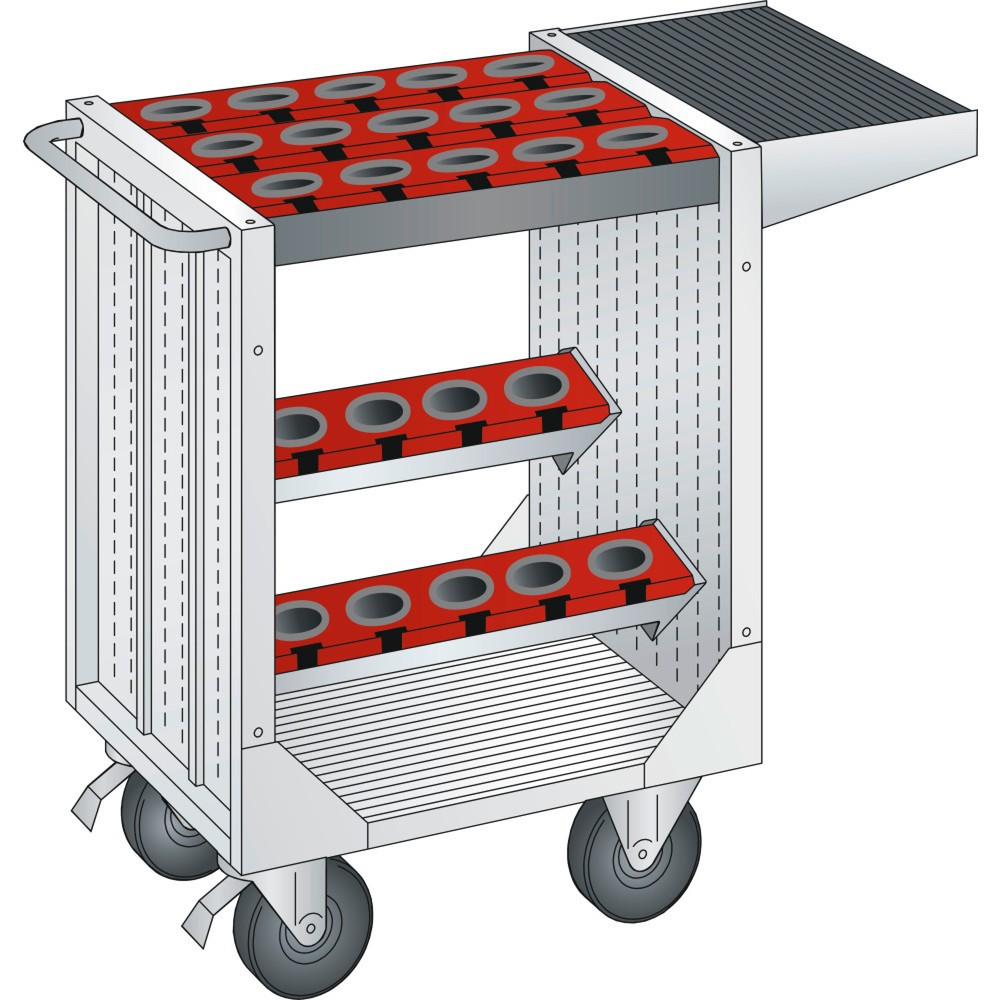 Immagine del prodotto: LISTA Carrello di trasporto per utensili di precisione 36x27E, (LxPxH) 1077x514x932mm, ISO-SK 50, grigio chiaro