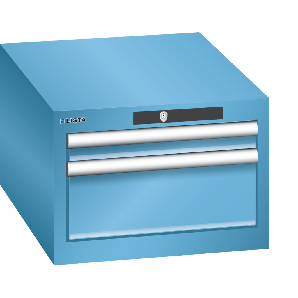 LISTA Cassettiera 18 x 27 E, (L x P x H) 411 x 572 x 283 mm in celeste