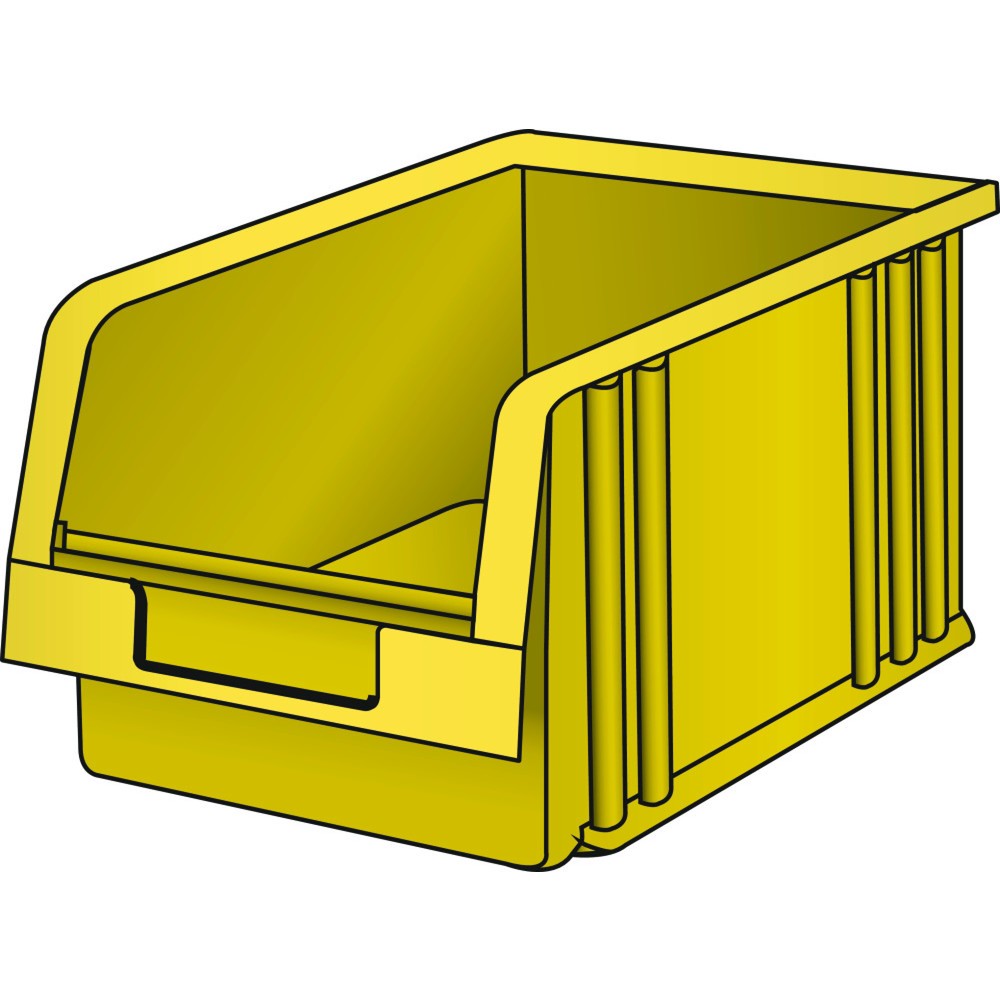 Immagine del prodotto: LISTA Contenitore a vista, (LxPxH) 149x231x125mm, misura 4, giallo
