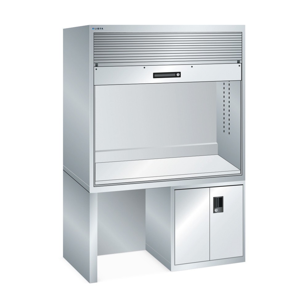 Immagine del prodotto: LISTA Postazione per controllo qualità 2x36x36E, (LxPxH) 1434x725x1900mm, senza ciabatta, grigio chiaro