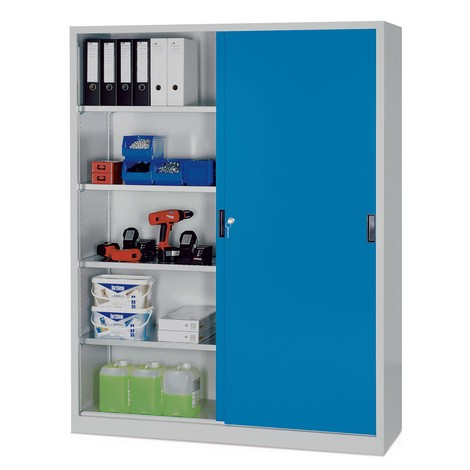 Armadio con ante scorrevoli LISTA, extra largo, A x L x P 1.950 x 2.000 x 580 mm