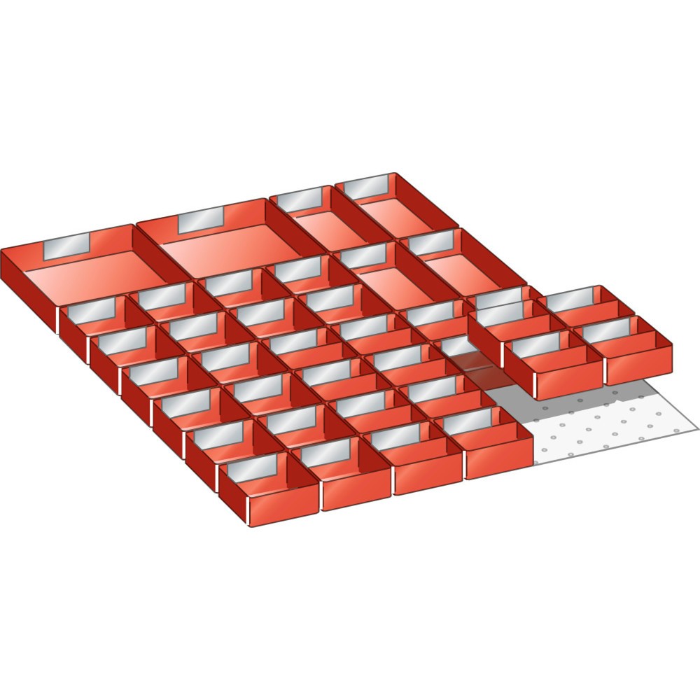Immagine del prodotto: LISTA Set di cassette 27x36E, (LxPxH front.) 459x612x50mm, 38 pezzi