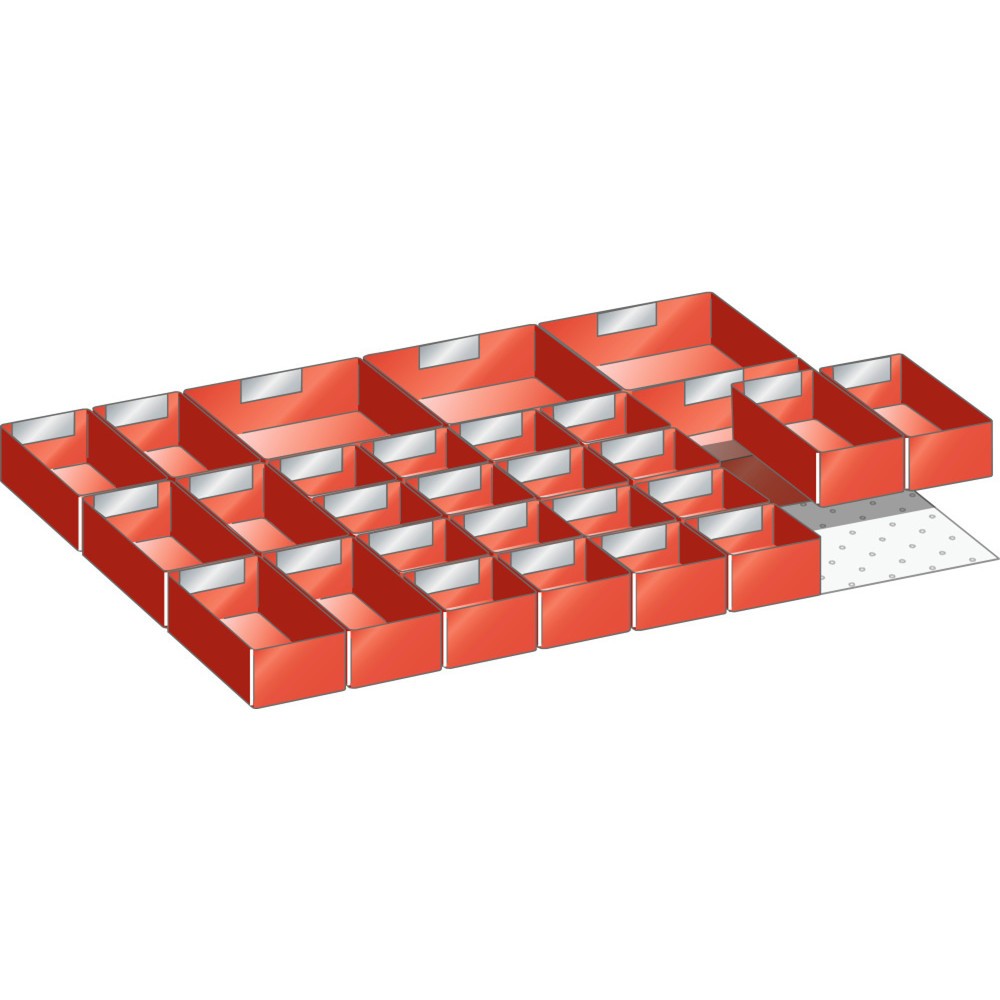 Immagine del prodotto: LISTA Set di cassette 27x36E, (LxPxH front.) 612x459x75mm, 28 pezzi