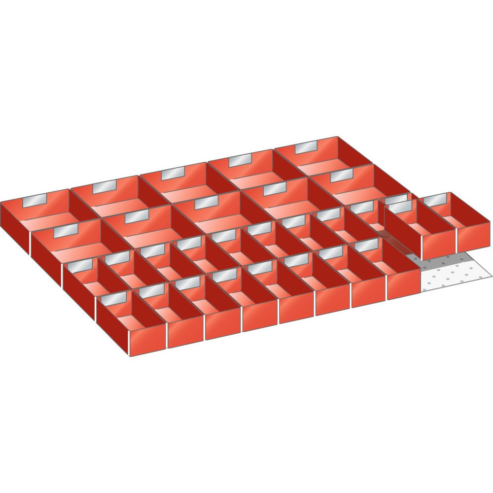 Immagine del prodotto: LISTA set di cassette 45x36E, (LxP) 765x612mm, 30 pezzi, per altezza frontale 50mm
