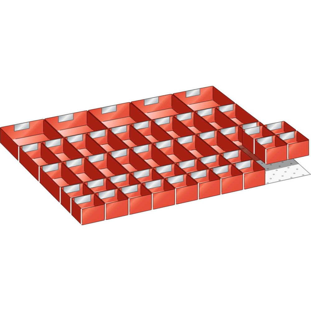 Immagine del prodotto: LISTA set di cassette 45x36E, (LxP) 765x612mm, 45 pezzi, per altezza frontale 50mm