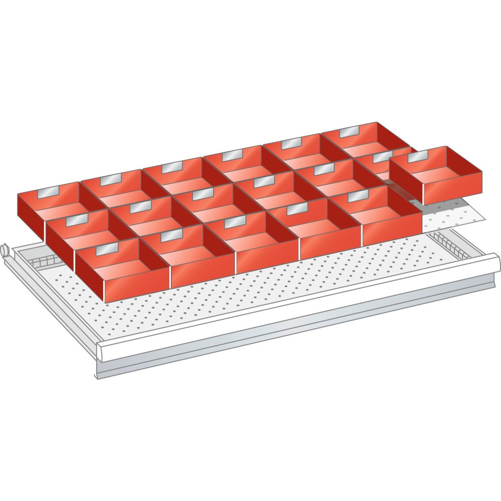 Immagine del prodotto: LISTA Set di cassette 54x27E, (LxPxH front.) 918x459x50mm, 18 pezzi