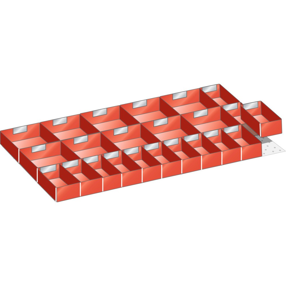 Immagine del prodotto: LISTA Set di cassette, (LxPxH front.) 867x459x95mm, 24 pezzi