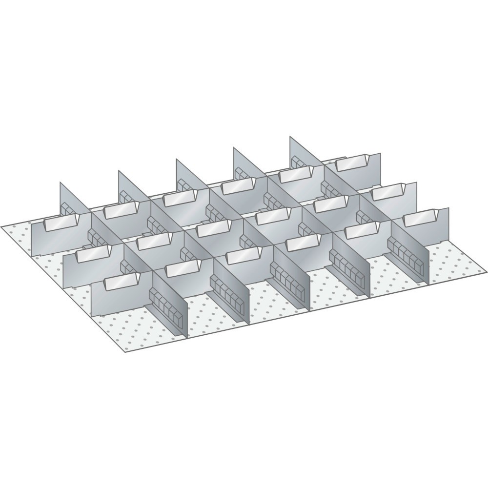 Immagine del prodotto: LISTA set di diaframmi e divisori 36x27E, (LxP) 612x459, 5 diaframmi, 18 divisori, per altezza frontale 50mm