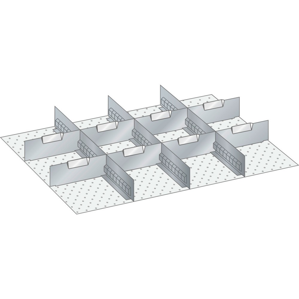 Immagine del prodotto: LISTA set di diaframmi e divisori 36x27E, (LxPxH front.) 612x459x75mm, 3 diaframmi, 8 divisori