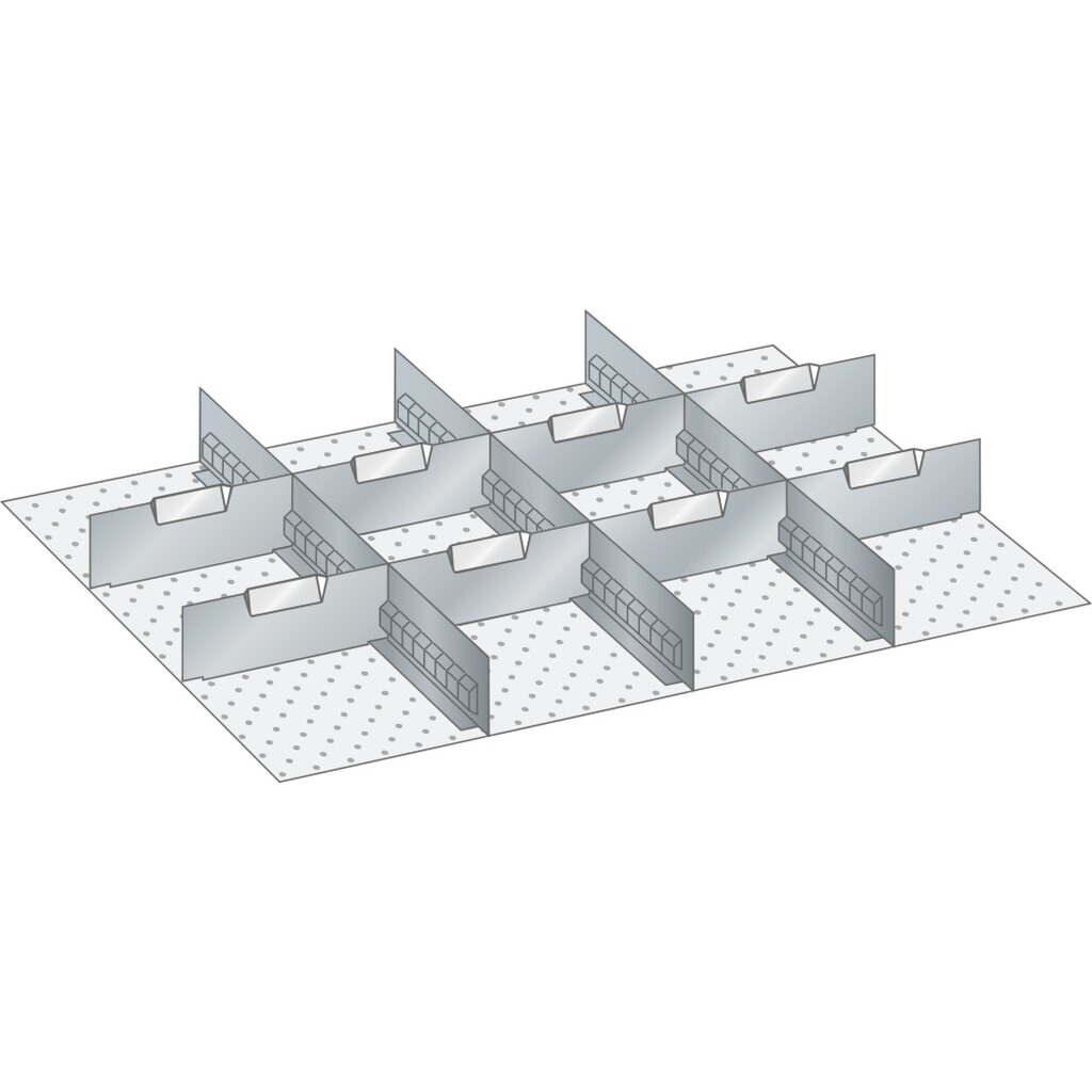Immagine del prodotto: LISTA set di diaframmi e divisori 36x27E, (LxPxH front.) 612x459x75mm, 3 diaframmi, 8 divisori