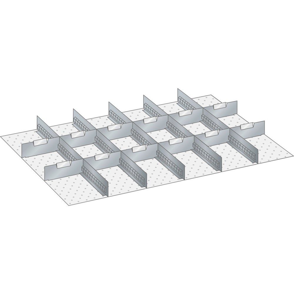 Immagine del prodotto: LISTA set di diaframmi e divisori 54x36E, (LxP) 918x612mm, 5 diaframmi, 12 divisori, per altezza frontale 250mm