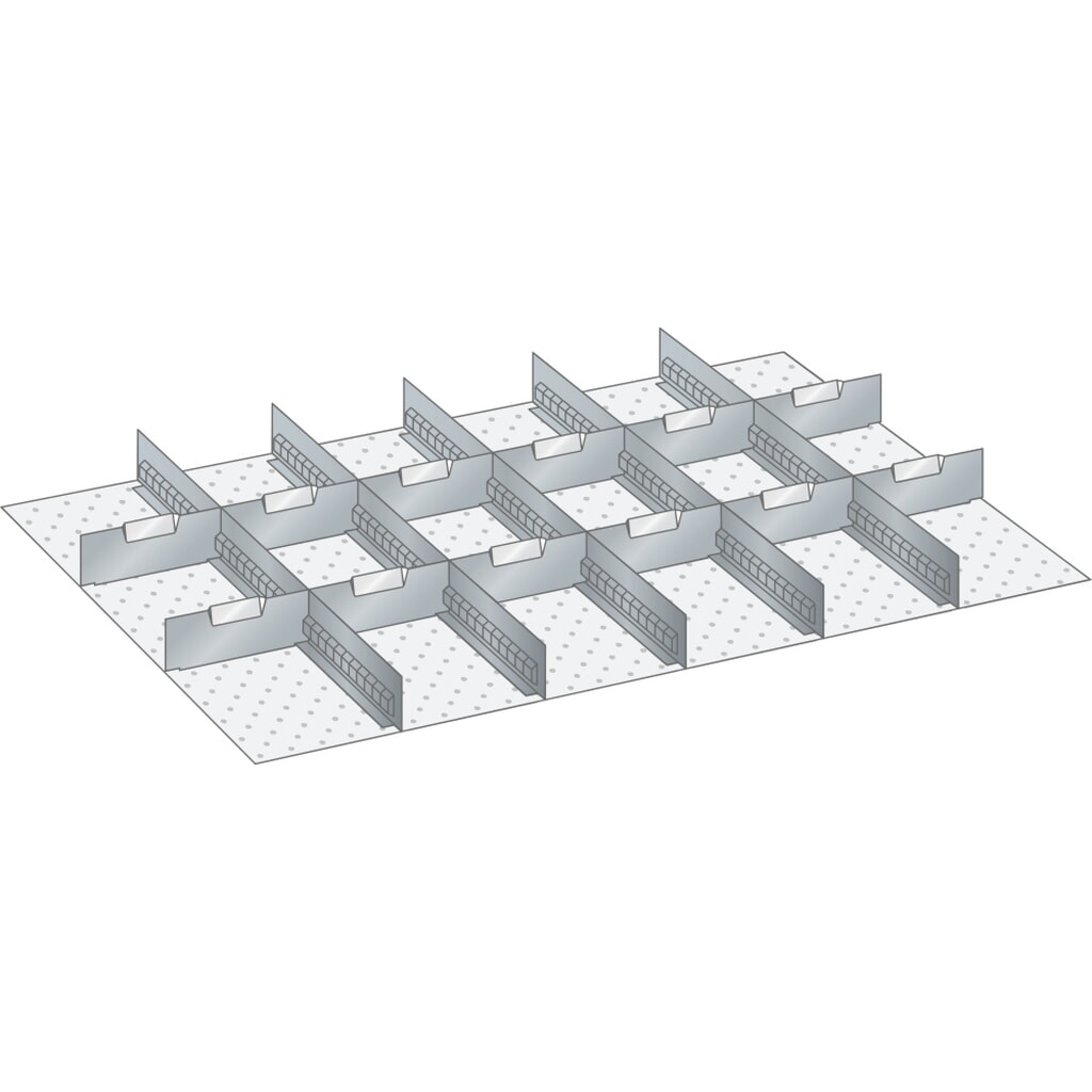 LISTA set di diaframmi e divisori 54x36E, (LxP) 918x612mm, 5 diaframmi, 12 divisori, per altezza frontale 250mm Immagine del prodotto: LISTA set di diaframmi e divisori 54x36E, (LxP) 918x612mm, 5 diaframmi, 12 divisori, per altezza frontale 250mm
