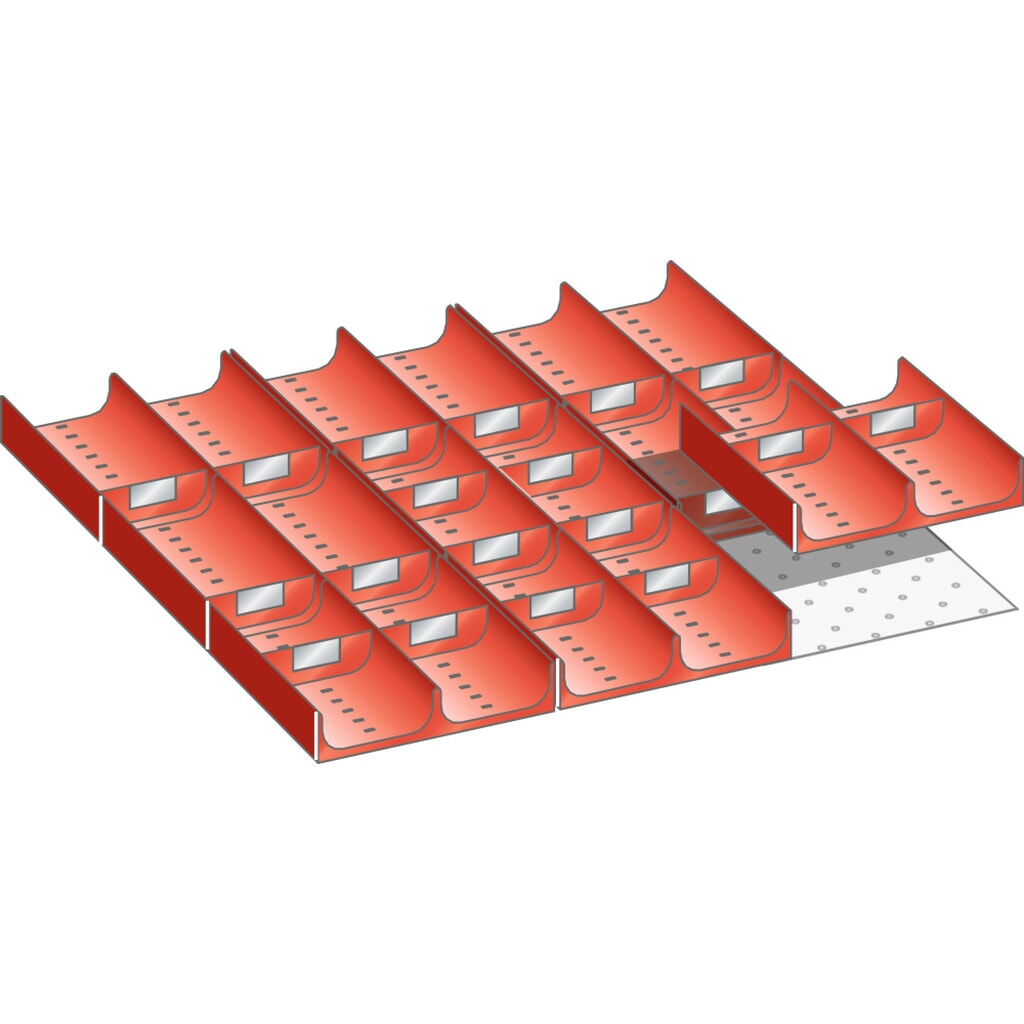LISTA Set di vassoi 27x27E, (LxPxH front.) 459x459x50 mm, 29 pezzi Immagine del prodotto: LISTA Set di vassoi 27x27E, (LxPxH front.) 459x459x50 mm, 29 pezzi