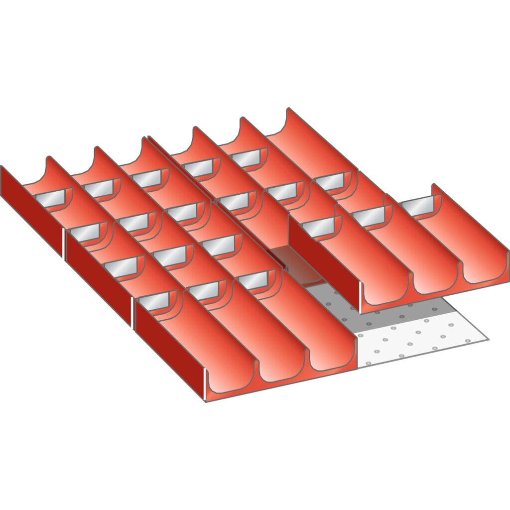 LISTA set vasche 18x27E, (LxPxH front.) 306x459x50mm, 26 pezzi Immagine del prodotto: LISTA set vasche 18x27E, (LxPxH front.) 306x459x50mm, 26 pezzi