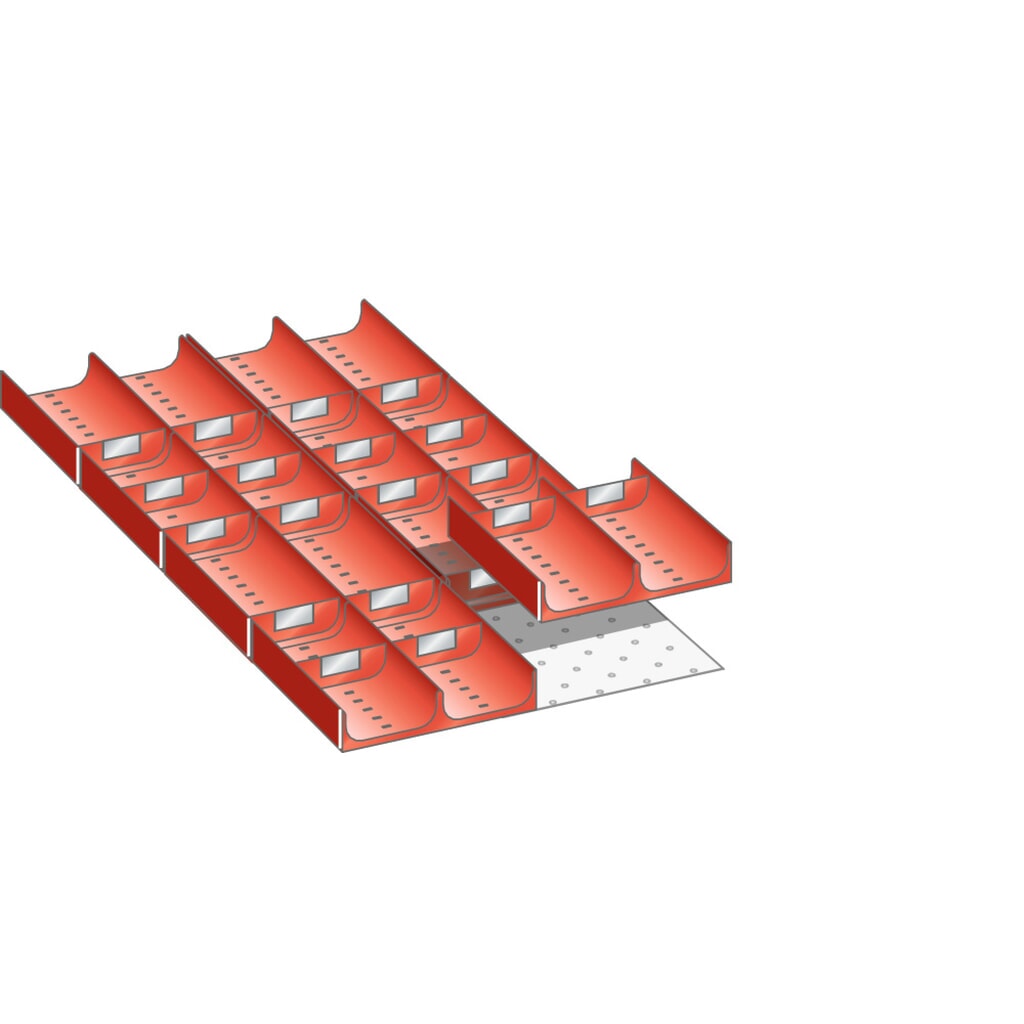 LISTA set vasche 18x36E, (LxPxH front.) 306x612x50mm, 28 pezzi Immagine del prodotto: LISTA set vasche 18x36E, (LxPxH front.) 306x612x50mm, 28 pezzi