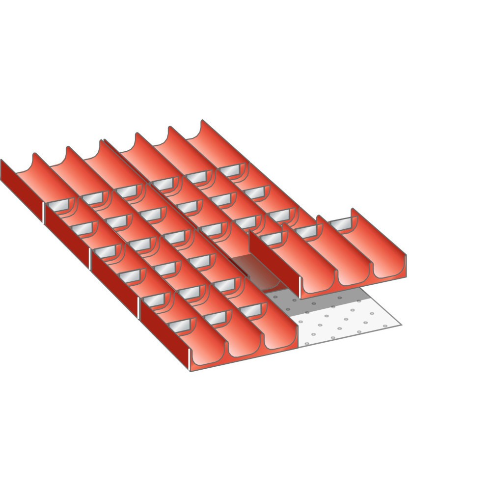 Immagine del prodotto: LISTA set vasche 18x36E, (LxPxH front.) 306x612x50mm, 38 pezzi