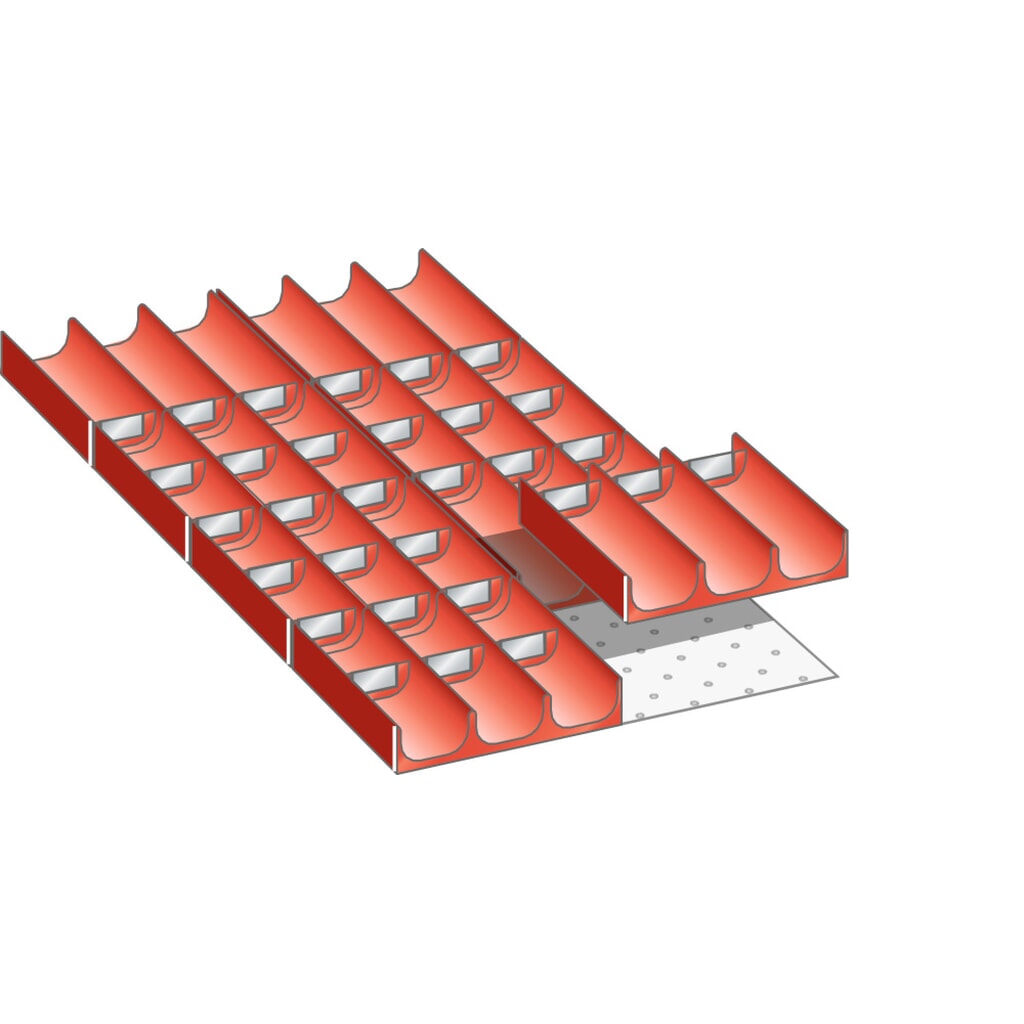 Immagine del prodotto: LISTA set vasche 18x36E, (LxPxH front.) 306x612x50mm, 38 pezzi