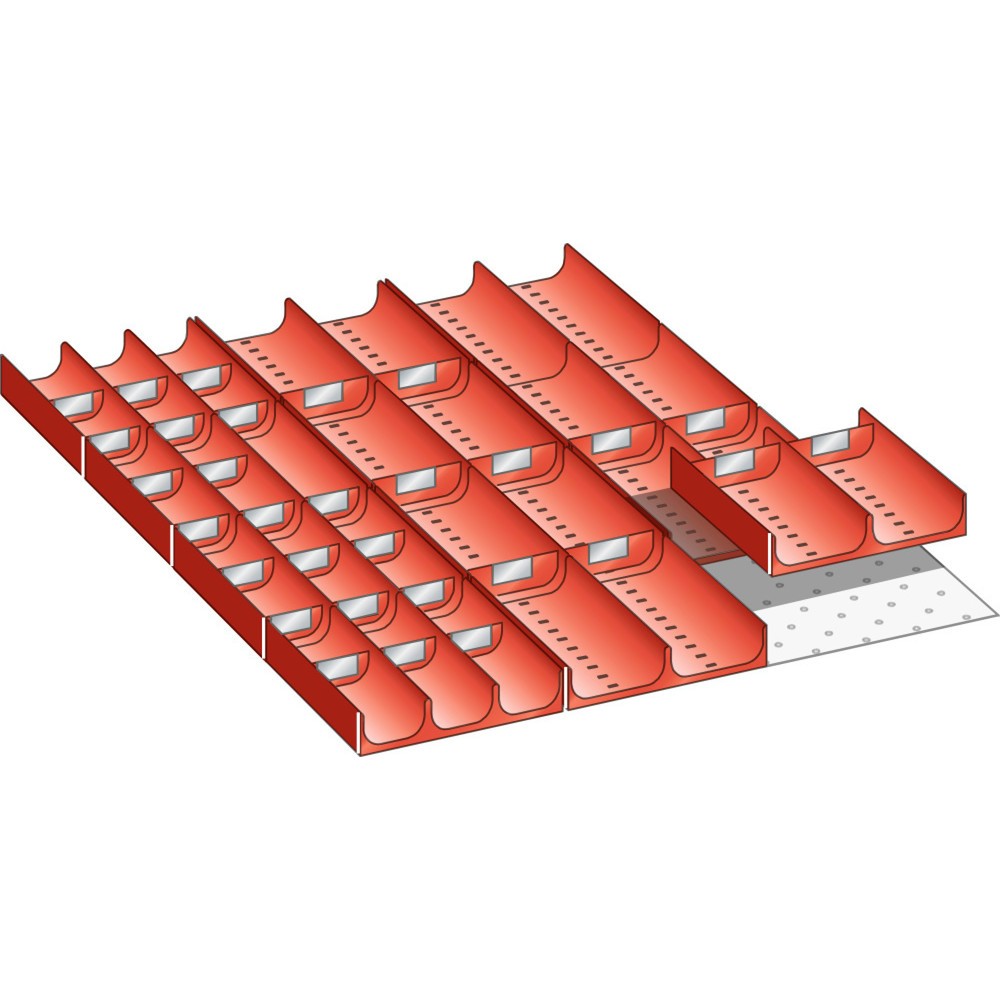 Immagine del prodotto: LISTA set vasche 27x36E, (LxPxH front.) 459x612x50mm, 42 pezzi