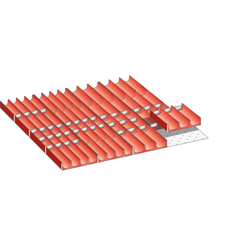 Immagine del prodotto: LISTA set vasche 36x36E, (LxPxH front.) 612x612x50mm, 66 pezzi