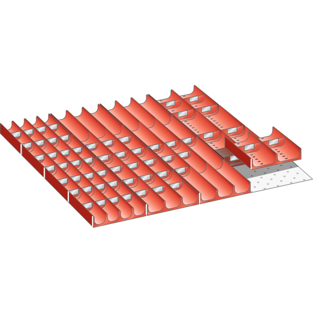 Immagine del prodotto: LISTA set vasche 36x36E, (LxPxH front.) 612x612x50mm, 76 pezzi