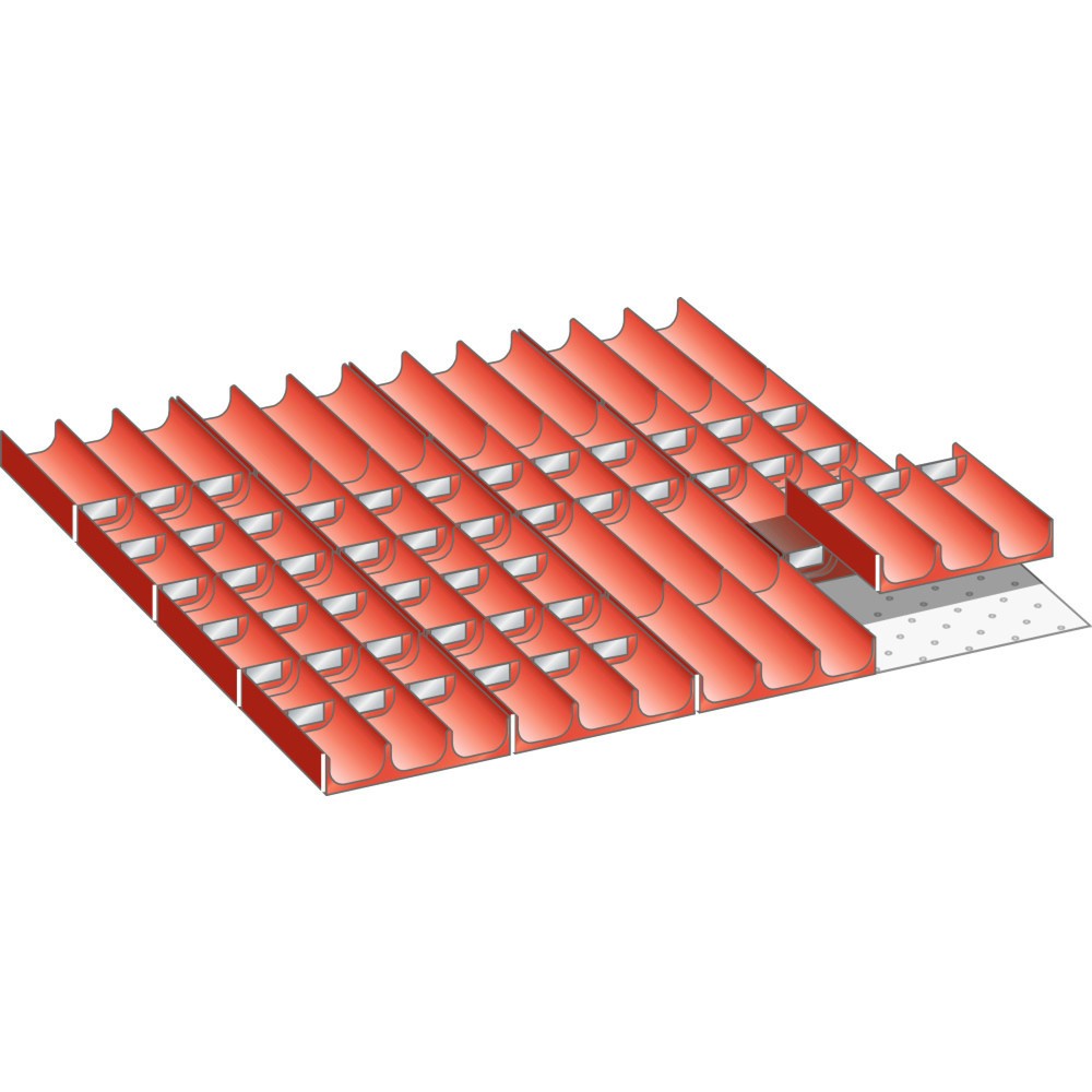 Immagine del prodotto: LISTA set vasche 36x36E, (LxPxH front.) 612x612x50mm, 76 pezzi