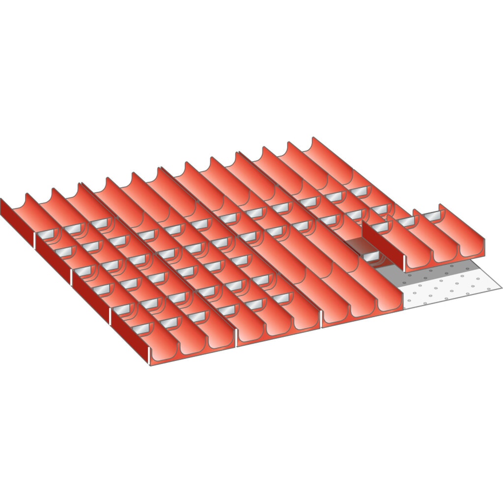 Immagine del prodotto: LISTA set vasche 36x36E, (LxPxH front.) 612x612x50mm, 76 pezzi