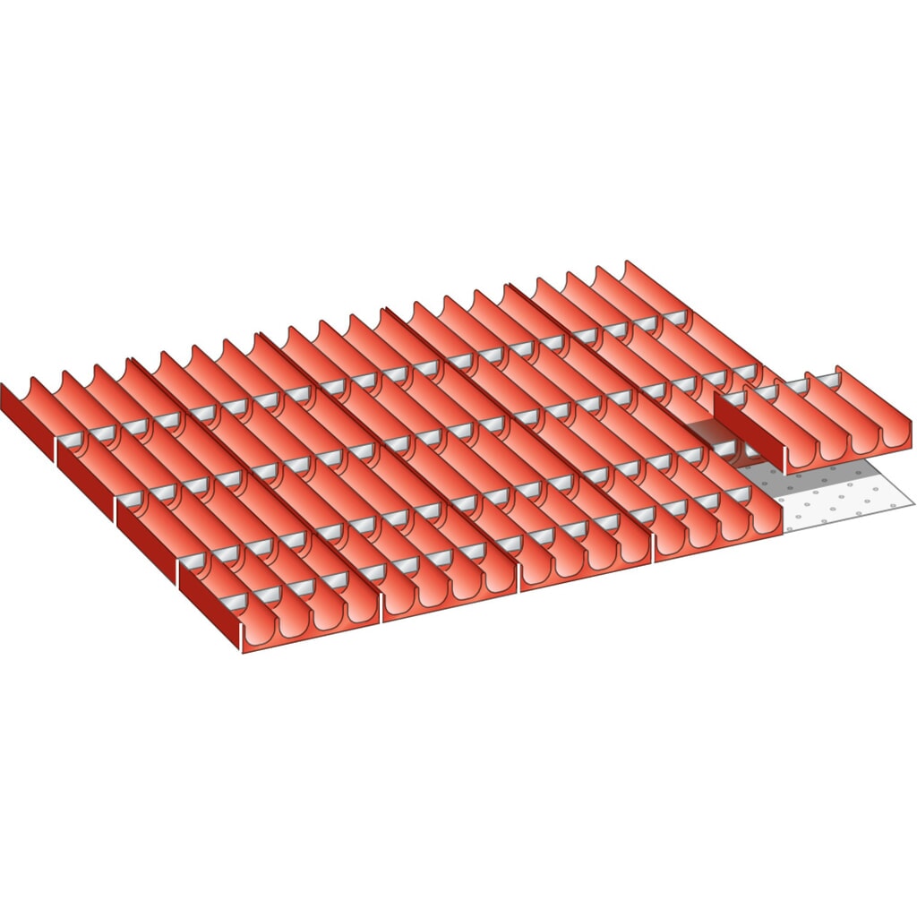 LISTA set vasche 45x36E, (LxPxH front.) 765x612x50mm, 100 pezzi Immagine del prodotto: LISTA set vasche 45x36E, (LxPxH front.) 765x612x50mm, 100 pezzi