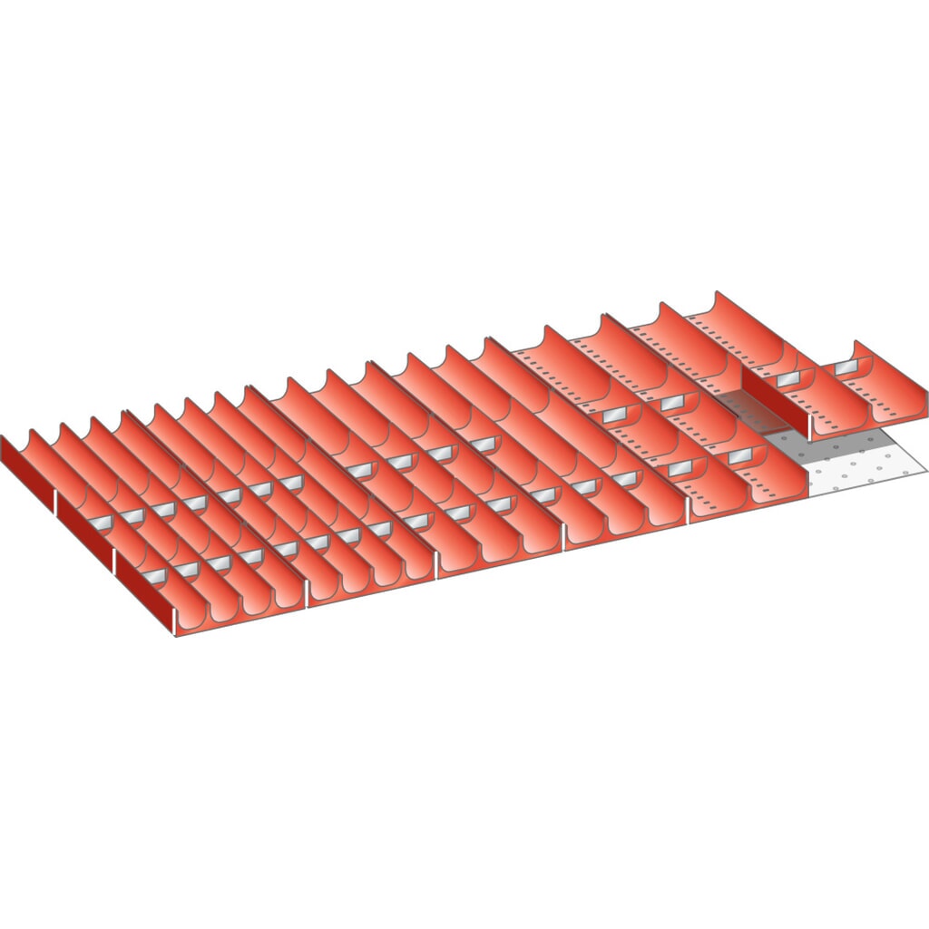 LISTA set vasche 54x27E, (LxPxH front.) 918x459x75mm, 58 pezzi Immagine del prodotto: LISTA set vasche 54x27E, (LxPxH front.) 918x459x75mm, 58 pezzi