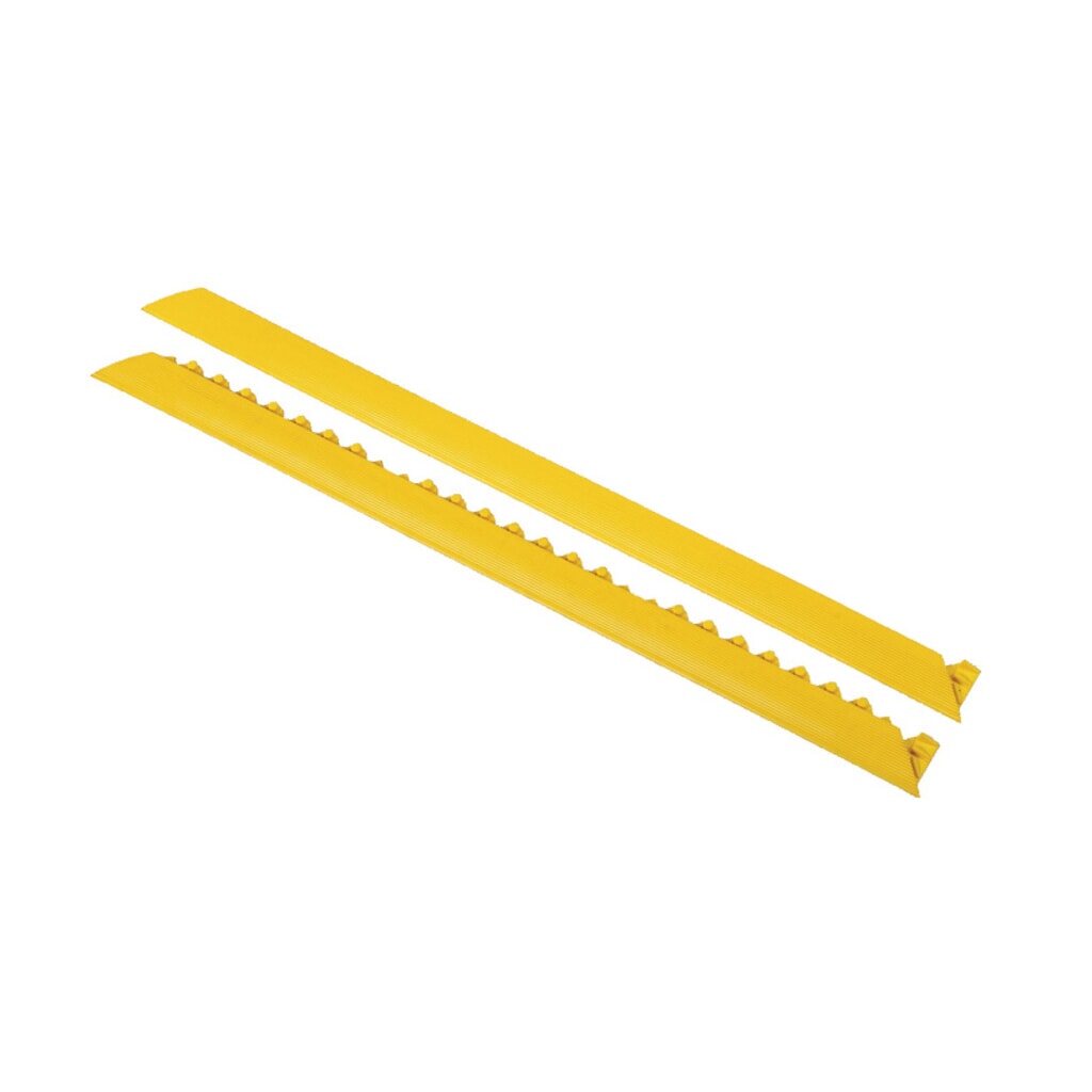 Listello di bordatura per postazioni di lavoro con montaggio del sistema a incastro piano calpestabile, senza sporgenze, LxP 50 x 910 mm, giallo Immagine del prodotto: Listello di bordatura per postazioni di lavoro con montaggio del sistema a incastro piano calpestabile, senza sporgenze, LxP 50 x 910 mm, giallo