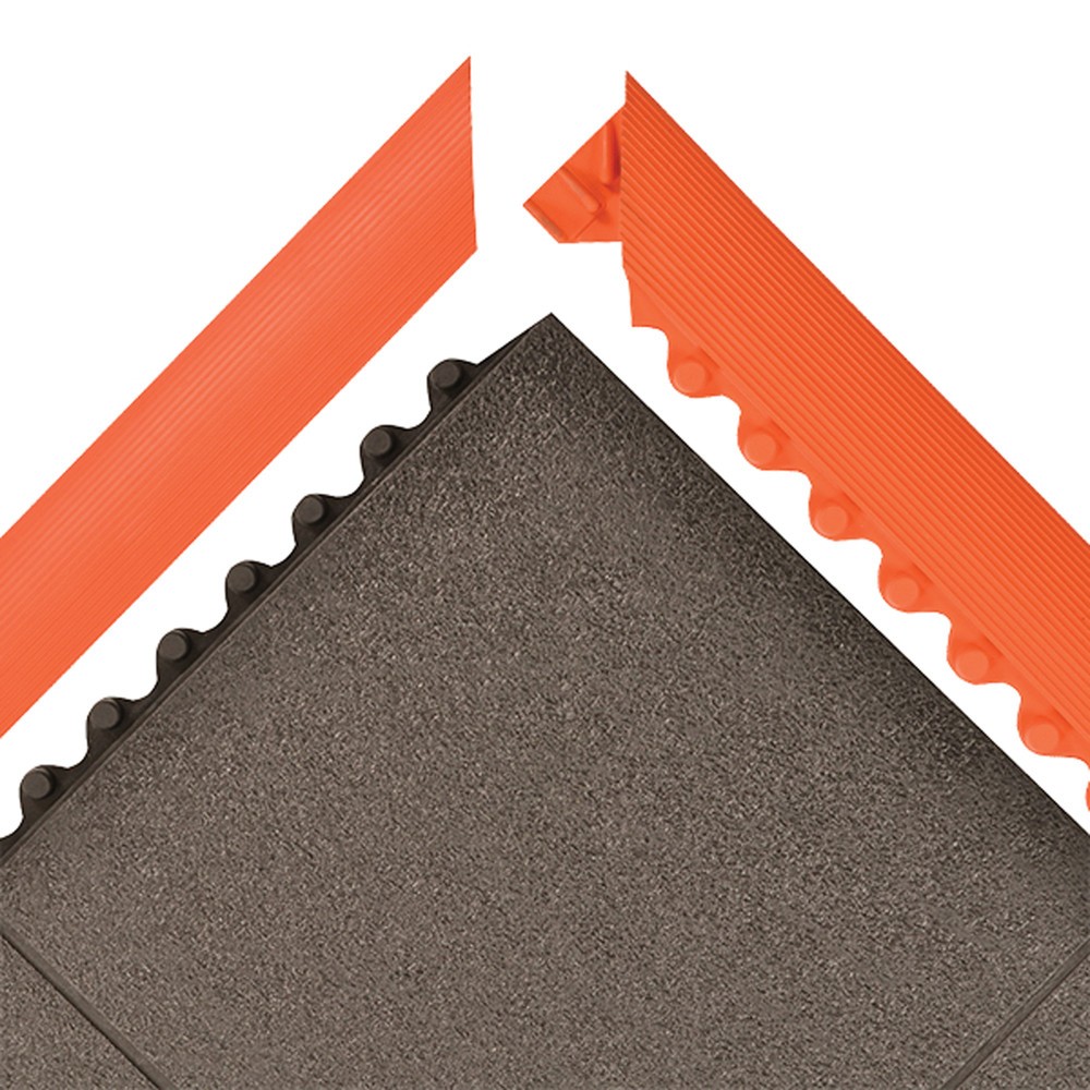 Immagine del prodotto n. 5: Listello di bordatura per tappetino defaticante in gomma nitrilica, maschio, LxP 1.520 x 52 mm, arancione