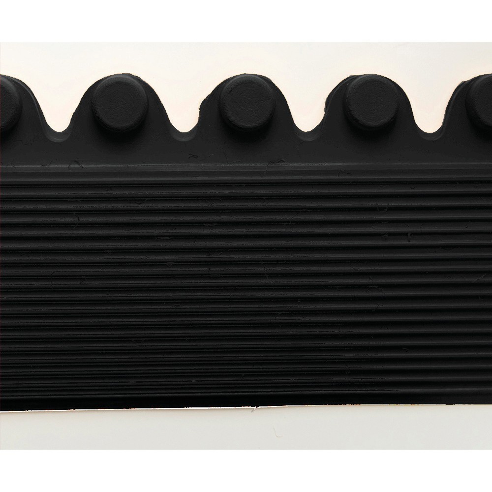 Immagine del prodotto n. 5: Listello di bordatura, sistema a innesto per spazio di lavoro saldatori, con sporgenze, LxP 910 x 52 mm, nero