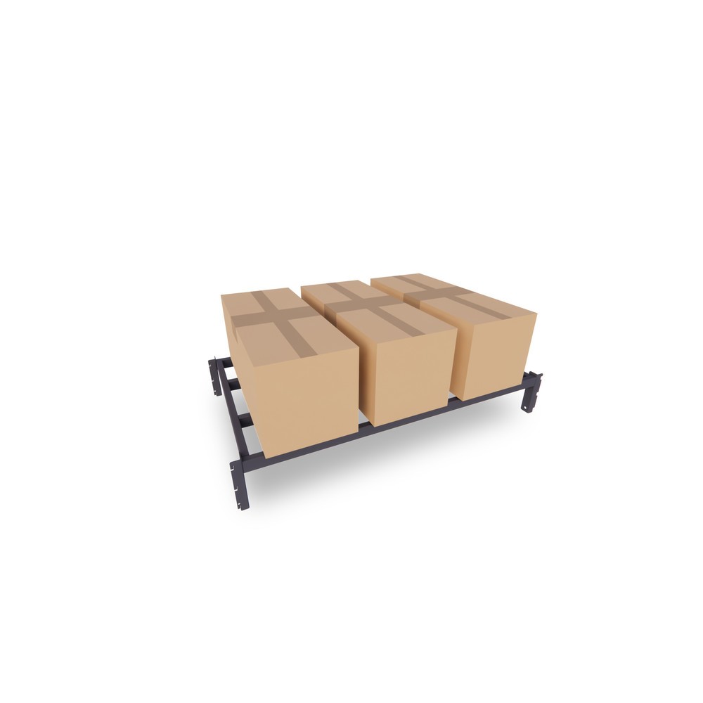 Immagine del prodotto n. 2: ManOrga Ripiano per scaffalatura a ripiani, con ripiano tubolare in acciaio, portata per piano 460 kg, LxP 1.260 x 800 mm