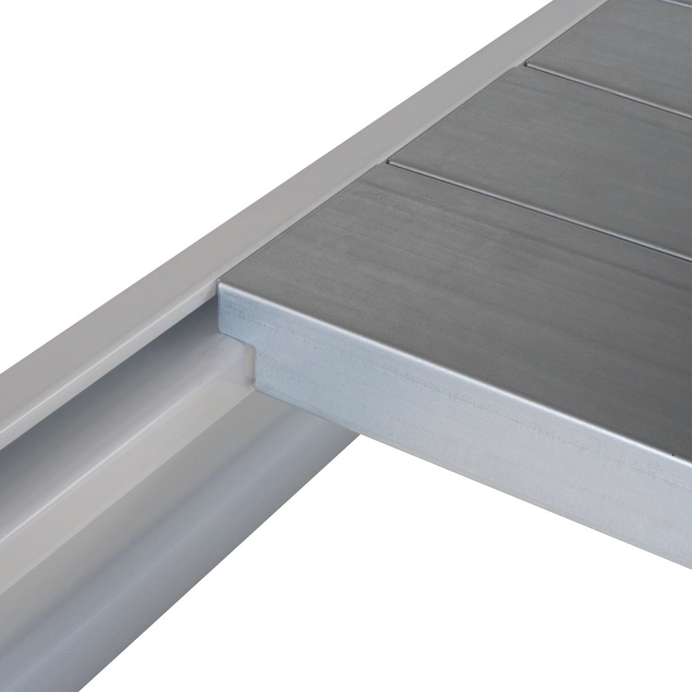 Immagine del prodotto: ManOrga Ripiano per scaffalatura a campata larga, con pianetti in acciaio, LxP 1.800 x 800 mm