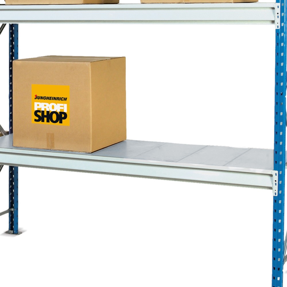 Immagine del prodotto: ManOrga Ripiano per scaffalatura a campata larga, con pianetti in acciaio, portata per piano fino a 880 kg, LxP 1.800 x 600 mm