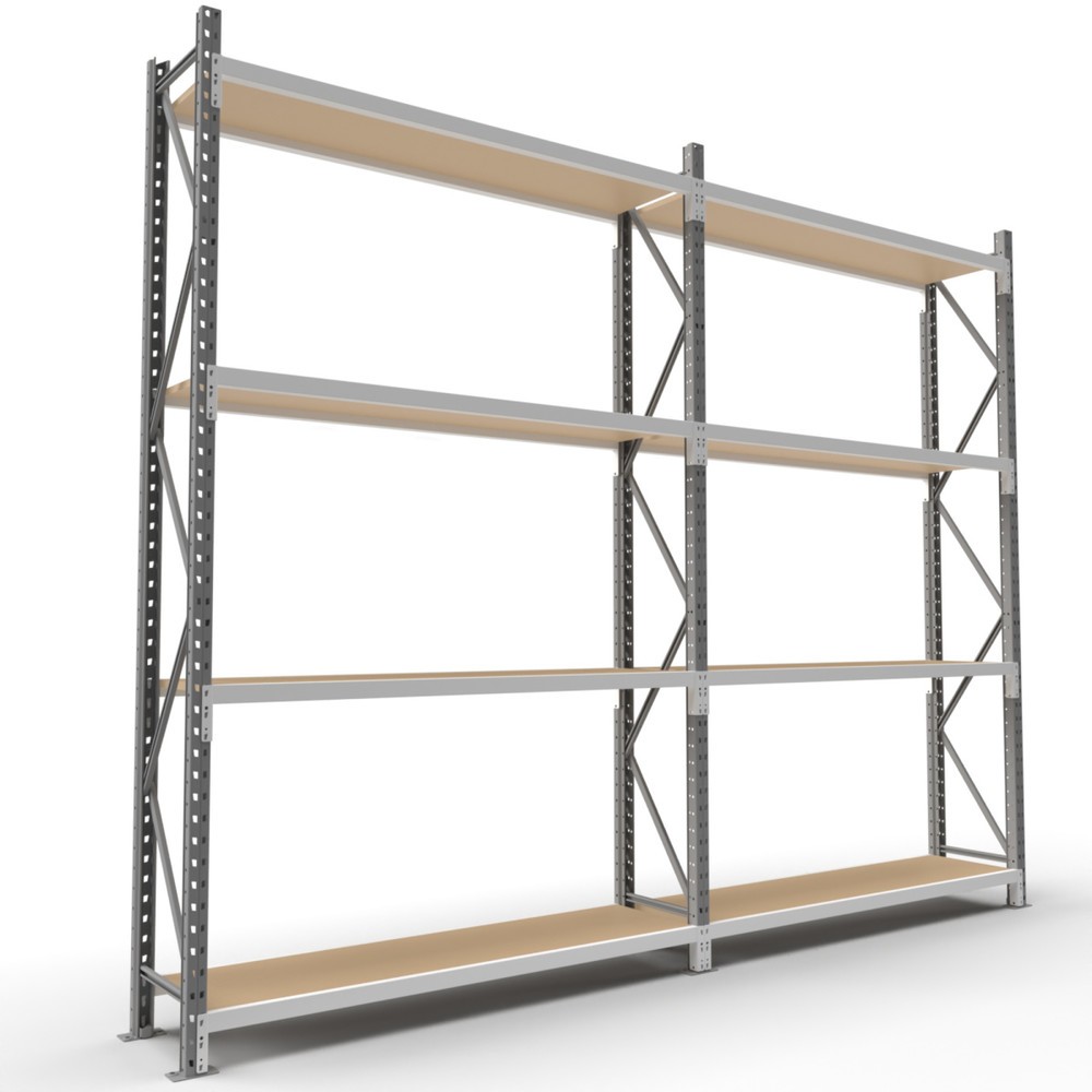 Immagine del prodotto n. 8: ManOrga Scaffalatura a campata larga, con pannelli di truciolato, campata aggiuntiva, grigio grafite/grigio chiaro, HxLxP 2.500 x 2.000 x 600 mm