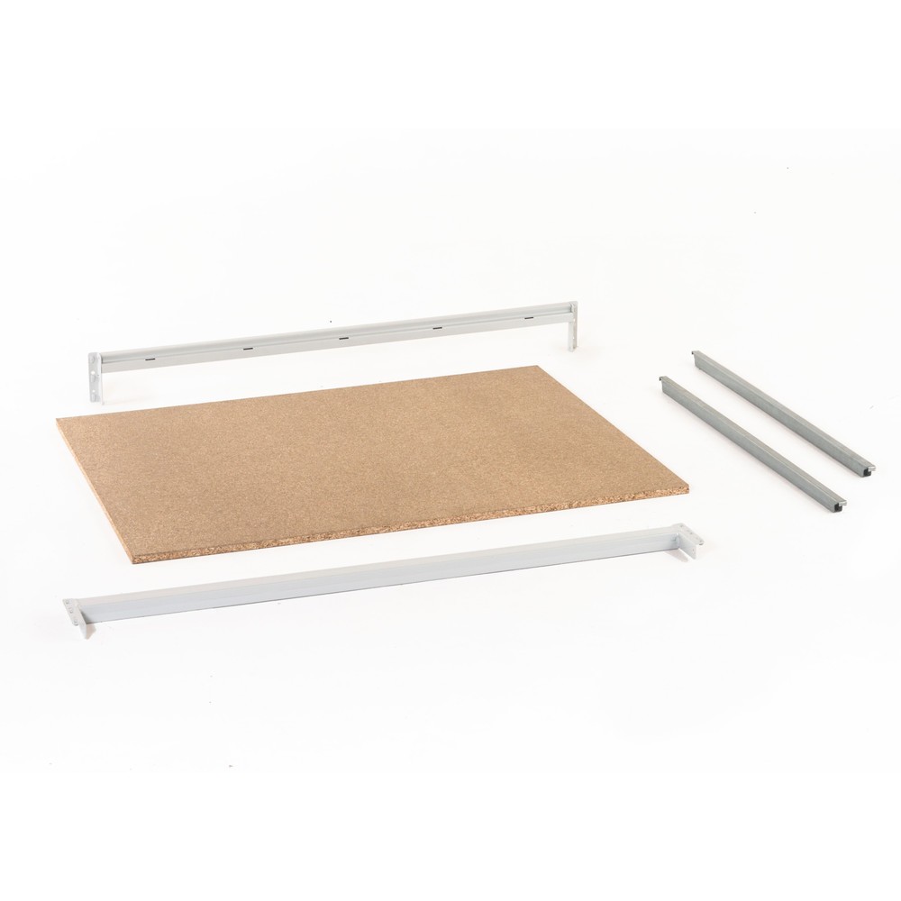 Immagine del prodotto n. 4: ManOrga Scaffalatura a campata larga, con pannelli di truciolato, campata base, grigio grafite/grigio chiaro, HxLxP 2.000 x 1.250 x 600 mm
