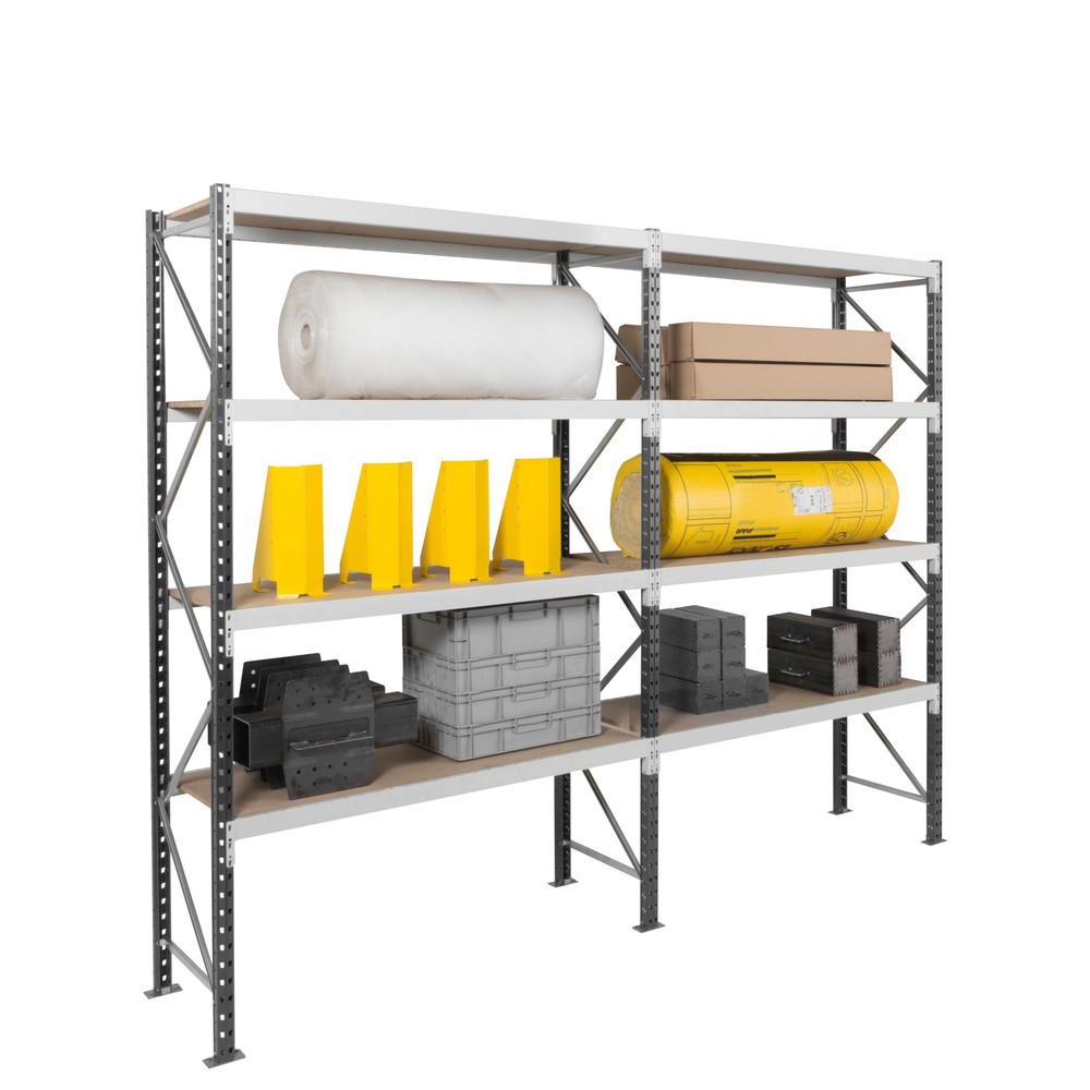 Immagine del prodotto n. 8: Scaffalatura a campata larga ManOrga, con pianetti in acciaio, campata base, portata per ripiano 880 kg, AxLxP 3.000 x 1.800 x 600 mm
