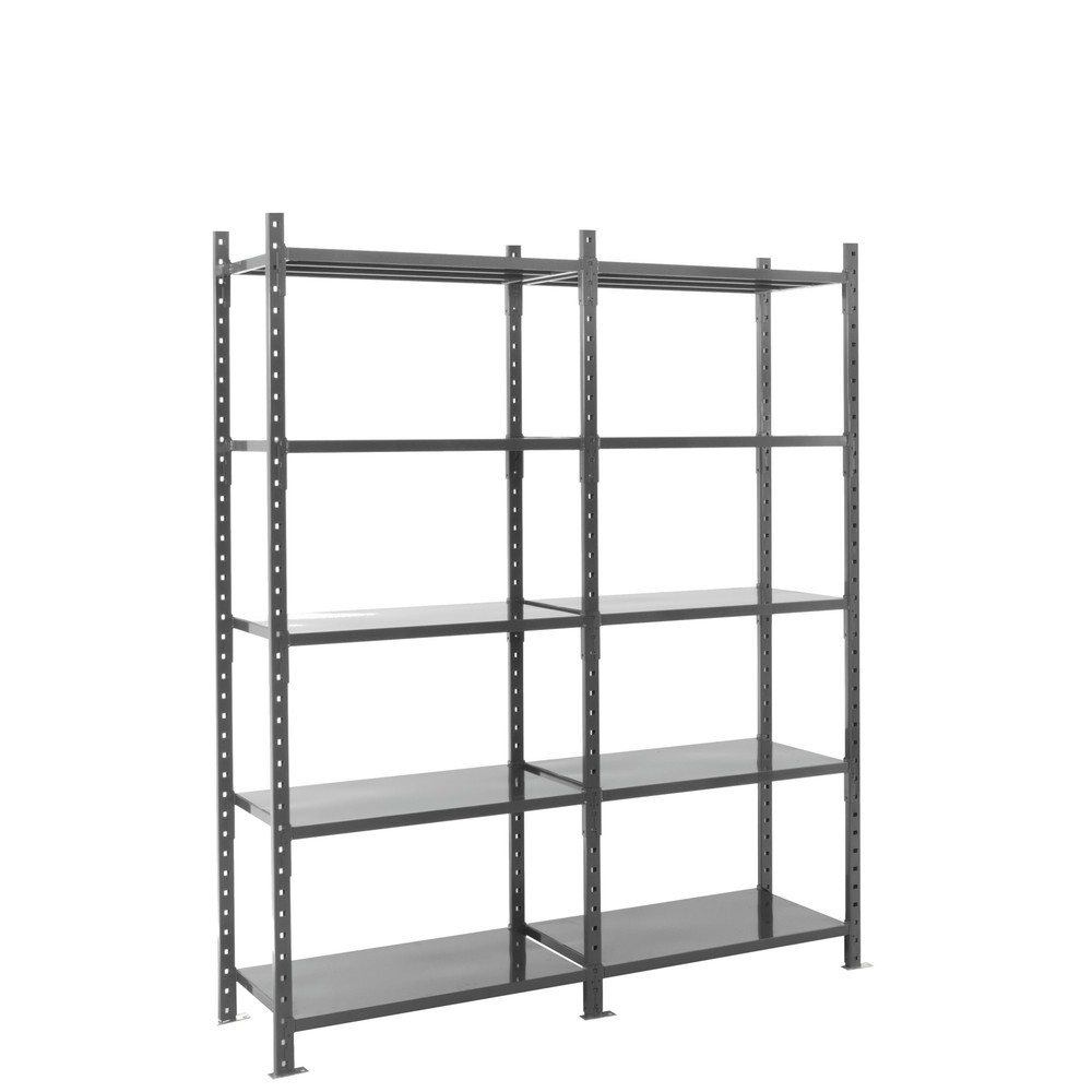 Immagine del prodotto n. 8: ManOrga Scaffalatura a ripiani, campata aggiuntiva, con pianetti in acciaio, portata per piano 500 kg, HxLxP 2.500 x 1.010 x 500 mm